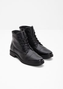Bugatti Schnür Stiefelette aus Leder in schwarz, Grösse 40, bonprix