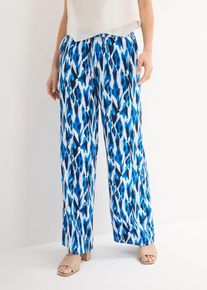 Palazzo-Hose aus fließender Viskose in blau, Grösse 38, bonprix