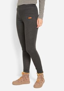 Thermo-Leggings mit Teddyfutter in grau, Grösse 40/42 (M), bonprix