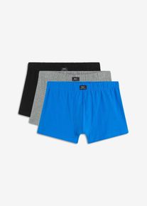 Boxershorts eng (3er Pack) mit Bio-Baumwolle in schwarz, Grösse 5 (M), 95% Baumwolle, bonprix