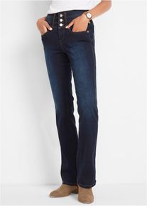 Bootcut High Waist Shaping in blau | Grösse 54 | 95% Baumwolle | bonprix