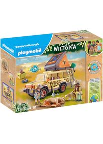 Playmobil® Konstruktions-Spielset »Mit dem Geländewagen bei den Löwen (71293), Wiltopia«, (98 St.), teilweise aus recyceltem Material; Made in Germany