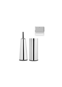 Brabantia WC-Garnitur »Set ReNew Silber«, aus Kunststoff