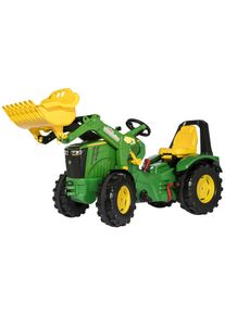 Rolly Toys® Trettraktor »rollyX-Trac Premium John Deere 8400R«, inkl. rollyTrac Lader und Zweigangschaltung