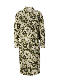 Noppies Umstand Blusenkleid 'Vantaa' Damen Gr&ouml;&szlig;e 36 beige / oliv / schwarz Winterkleid
