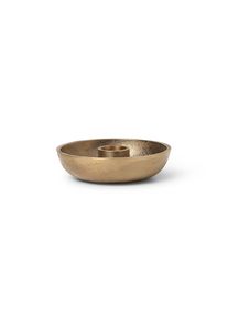 ferm LIVING Kerzenständer Bowl Single, Ø 10 cm, Messing