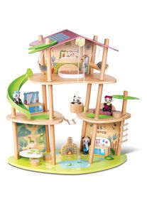 HAPE Puppenhaus »Green Planet Explorer, Das Bambushaus der Pandas«, FSC®- schützt Wald - weltweit bunt