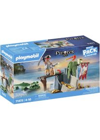 Playmobil® Konstruktions-Spielset »Pirat mit Alligator (71473), Pirates«, (59 St.), teilweise aus recyceltem Material; Made...