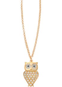 Damen Anhänger mit Kette goldfarben