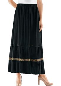 Damen Maxirock schwarz