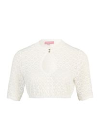 Krüger Dirndl Krüger Madl, Femmes Blouse folklorique, blanc cassé
