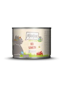 6x 200g MP Natürlich Lecker BIO Schwein MjAMjAM Katzenfutter Nass