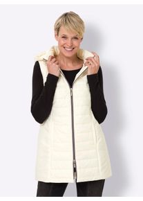 WITT Damen Longweste mit Kapuze, champagner, Gr&ouml;&szlig;e 48, 100% Polyester. Wattierung: 100% Polyester