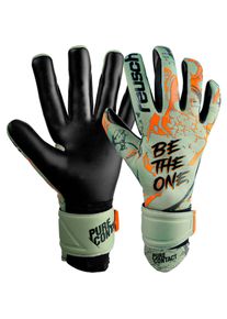 Reusch Pure Contact Gold Torwarthandschuhe Herren - grün - Gr. 9 - Gummi/Polyester/Gummi