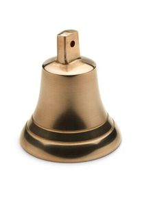 Der Glockenladen Weihnachtsglocke Bronzeguss mit Zierrand
