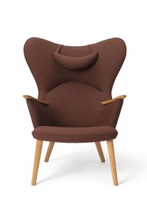 CH78 Umber Mama Bear Sessel Carl Hansen & Søn LIMITIERTES AKTIONSMODELL Mit Kissen - Rot