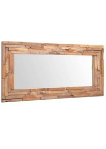 vidaXL Dekorativer Spiegel Teak 120 x 60 cm Rechteckig