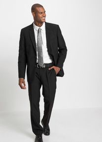 Anzug mit Hemd und Krawatte (4-tlg.Set) Regular Fit in schwarz, Grösse 50, bonprix