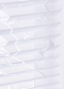 Ausbrenner Plissee mit Blätterdruck in weiss | 130x50 cm | bonprix