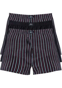 Lockere Jersey Boxershorts aus Baumwolle (3er Pack) in schwarz, Gr&ouml;sse 5 (M), 100% Baumwolle, bonprix