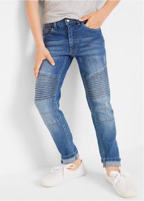 Skinny Fit Stretch-Jeans Straight in blau, Grösse 134, aus über 80% Baumwolle, bonprix