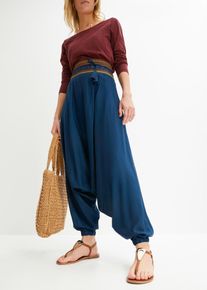 Haremshose in blau, Grösse 32, bonprix