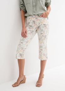 Capri-Hose in weiss, Grösse 46, 97% Baumwolle, bonprix