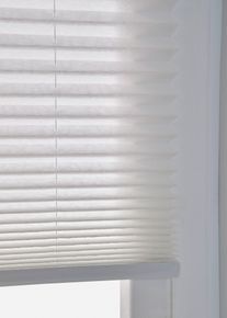 Scherli Plissee mit Blattmotiv in weiss | 130x60 cm | bonprix