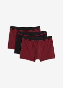 Boxershorts eng mit Bio-Baumwolle (3er Pack) in schwarz, Grösse 10 (4XL), 95% Baumwolle, bonprix