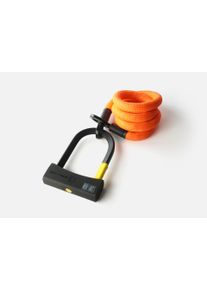 texlock eyelet acid orange L D-lock - Textilschloss 160 cm - Fahrradschloss B&uuml;gelschloss-Verl&auml;ngerung