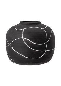 Bloomingville - Niza Vase, H 16,5 cm, schwarz