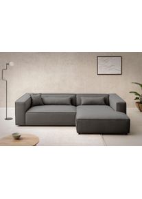 LeGer Home by Lena Gercke Ecksofa »PIARA XXL, Big-Sofa in Cord oder Leinenoptik, L-Form, mit Kedernaht«, wahlweise Ottomane...