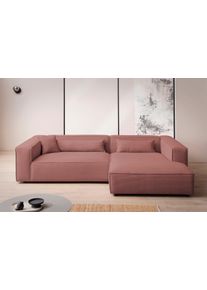 LeGer Home by Lena Gercke Ecksofa »PIARA XXL, Big-Sofa in Cord oder Leinenoptik, L-Form, mit Kedernaht«, wahlweise Ottomane...