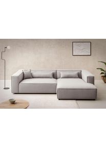 LeGer Home by Lena Gercke Ecksofa »PIARA XXL, Big-Sofa in Cord oder Leinenoptik, L-Form, mit Kedernaht«, wahlweise Ottomane...