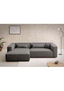 LeGer Home by Lena Gercke Ecksofa »PIARA XXL, Big-Sofa in Cord oder Leinenoptik, L-Form, mit Kedernaht«, wahlweise Ottomane...