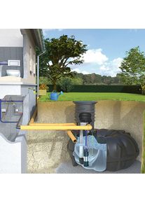 Rewatec NEO Diver Hausanlage Zisterne Regenwassertank, 1500 l