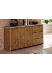 Home Affaire Sideboard »Maribo«, Kommode im modernen Landhaus-Stil, mit Betontopplatte, Breite 150 cm