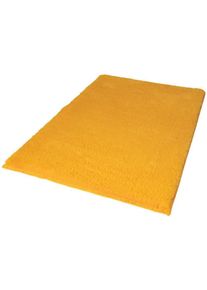 Carpet City Badematte »Topia Mats, Badteppich uni«, Höhe 14 mm, rutschhemmend beschichtet, strapazierfähig, Hochflor, Kaninchen Haptik, Polyester, Badezimmerteppich, waschbar