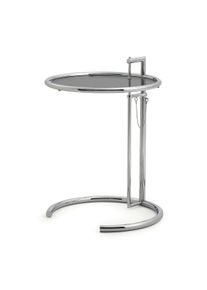 ClassiCon - Adjustable Table E1027, chrom / Parsolglas grau