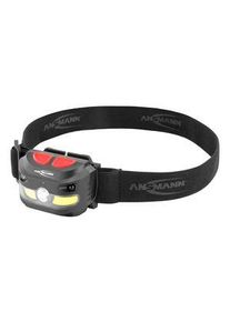 Ansmann Stirnlampe, LED, Wiederaufladbar, 250lm, 51m, IP54, Schwarz - 1600-0224