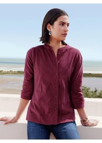 Cord-Bluse 3/4-Arm Peter Hahn pink