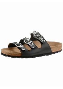 Bio Time Witt Damen Pantolette, schwarz-bedruckt, Größe 36, 63% Polyvinylchlorid, 37% Polyester