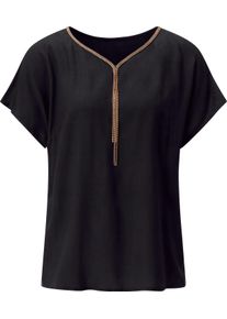 Damen Longbluse schwarz