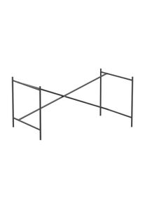 Eiermann 1 Tischgestell B 110 x T 78 x H 66 cm / KREUZSTREBEN MITTIG / SCHWARZ RAL 9005 Richard Lampert EINZELSTÜCK