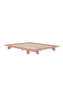 Karup Design Bettgestell »JAPAN BED Bodenbett, Holzrahmen, Futonbett, Jugendbett, Holzbett«, Massivholzbett mit Lattenrost, Kiefer massiv, Doppelbett ohne Kopfteil