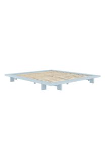 Karup Design Bettgestell »JAPAN BED Bodenbett, Holzrahmen, Futonbett, Jugendbett, Holzbett«, Massivholzbett mit Lattenrost, Kiefer massiv, Doppelbett ohne Kopfteil