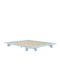 Karup Design Bettgestell »JAPAN BED Bodenbett, Holzrahmen, Futonbett, Jugendbett, Holzbett«, Massivholzbett mit Lattenrost, Kiefer massiv, Doppelbett ohne Kopfteil