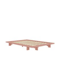 Karup Design Bettgestell »JAPAN BED Bodenbett, Holzrahmen, Futonbett, Jugendbett, Holzbett«, Massivholzbett mit Lattenrost, Kiefer massiv, Doppelbett ohne Kopfteil