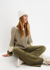 Strickmütze in weiss, Grösse Onesize, bonprix