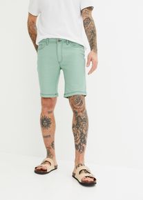 Stretch-Jeans-Bermuda Regular Fit in grün, Grösse 46, 98% Baumwolle, bonprix